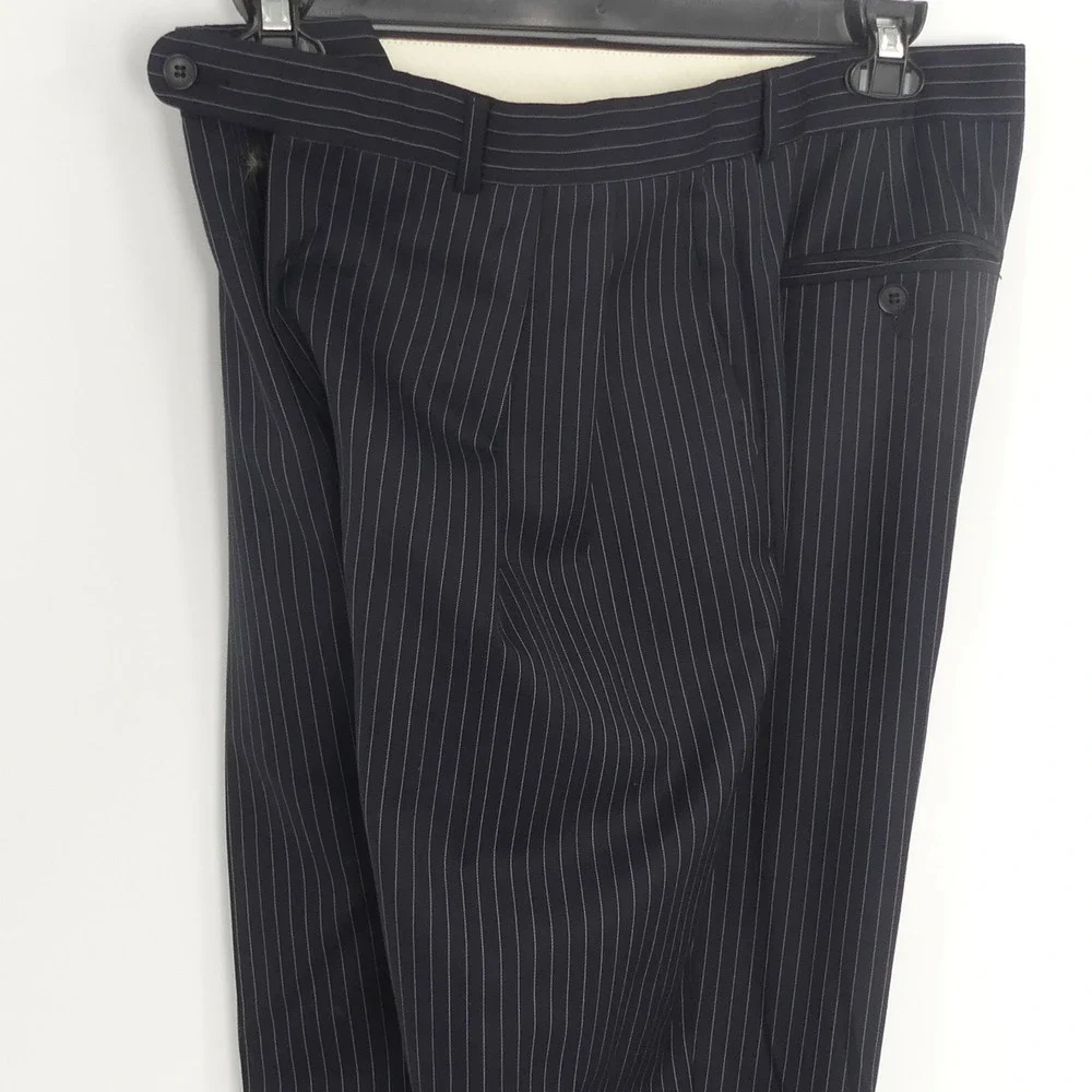 Jack Victor 2-Piece Wool Suit Dark Blue Stripe 41L‎ 35x31